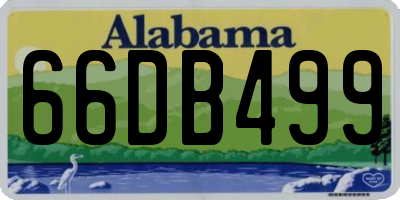 AL license plate 66DB499
