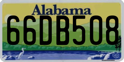 AL license plate 66DB508