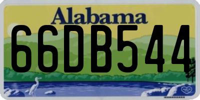 AL license plate 66DB544