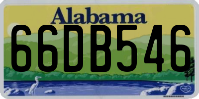 AL license plate 66DB546