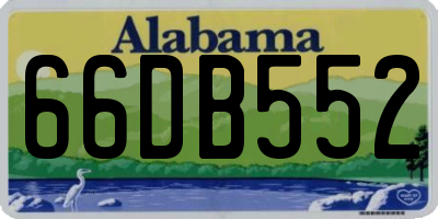 AL license plate 66DB552