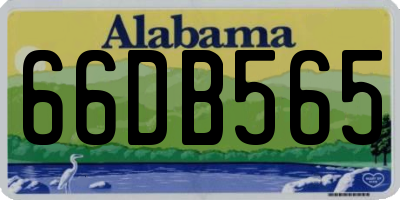 AL license plate 66DB565