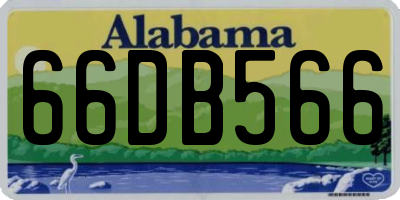 AL license plate 66DB566