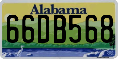 AL license plate 66DB568