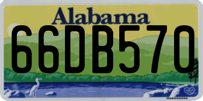 AL license plate 66DB570