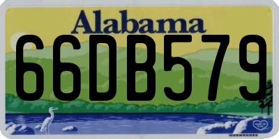 AL license plate 66DB579
