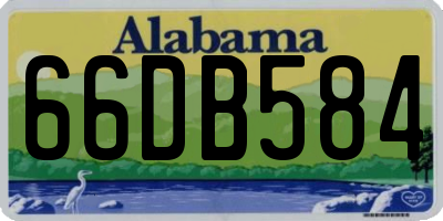 AL license plate 66DB584