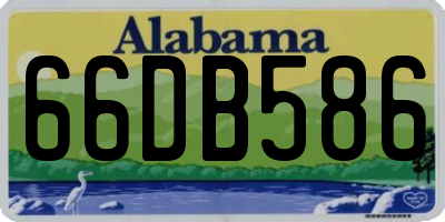 AL license plate 66DB586