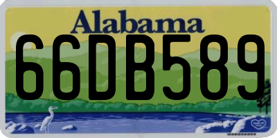 AL license plate 66DB589
