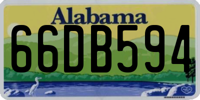 AL license plate 66DB594