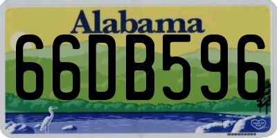 AL license plate 66DB596
