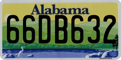 AL license plate 66DB632