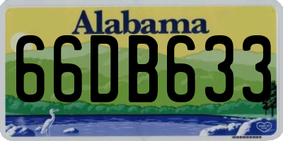 AL license plate 66DB633