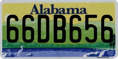 AL license plate 66DB656