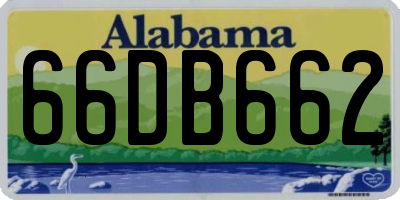 AL license plate 66DB662