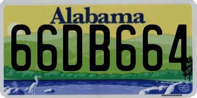 AL license plate 66DB664