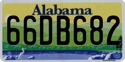 AL license plate 66DB682