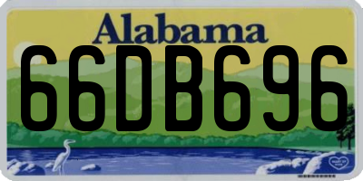 AL license plate 66DB696
