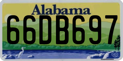 AL license plate 66DB697