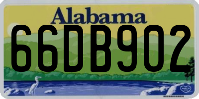 AL license plate 66DB902