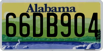 AL license plate 66DB904