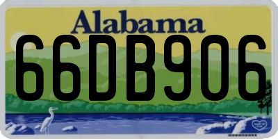 AL license plate 66DB906