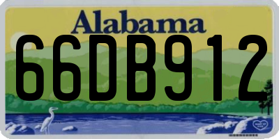 AL license plate 66DB912