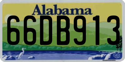 AL license plate 66DB913