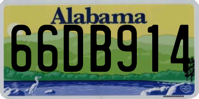 AL license plate 66DB914