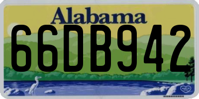 AL license plate 66DB942