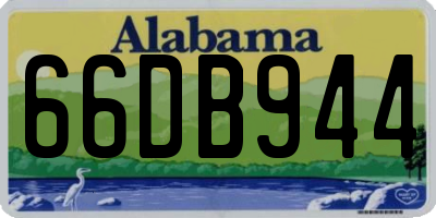 AL license plate 66DB944