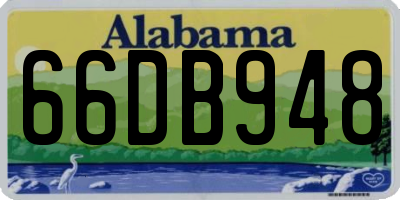 AL license plate 66DB948