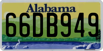AL license plate 66DB949