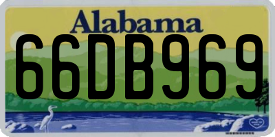 AL license plate 66DB969