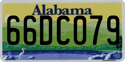 AL license plate 66DC079
