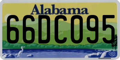 AL license plate 66DC095