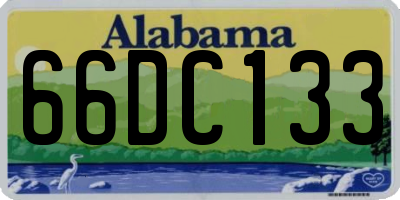 AL license plate 66DC133
