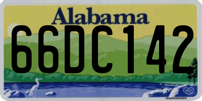 AL license plate 66DC142
