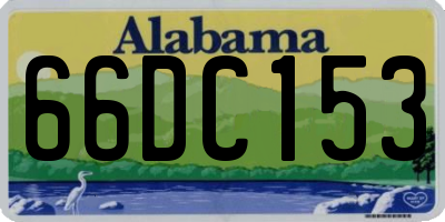 AL license plate 66DC153