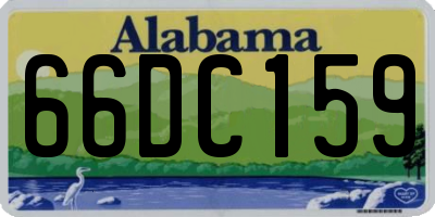 AL license plate 66DC159