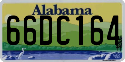 AL license plate 66DC164