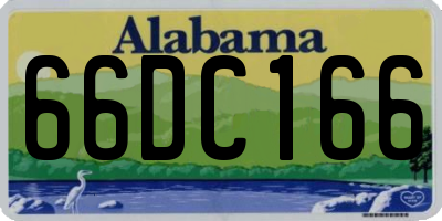 AL license plate 66DC166