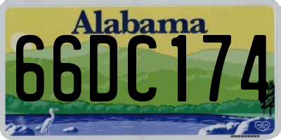 AL license plate 66DC174
