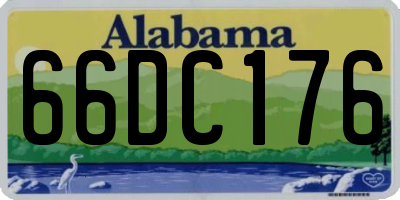 AL license plate 66DC176