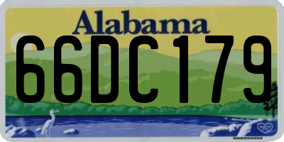 AL license plate 66DC179