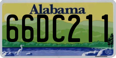 AL license plate 66DC211