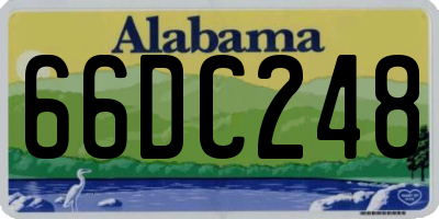 AL license plate 66DC248