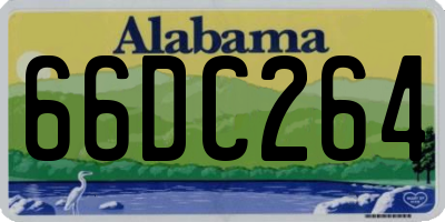 AL license plate 66DC264