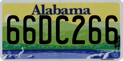 AL license plate 66DC266