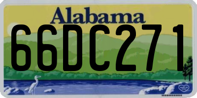 AL license plate 66DC271